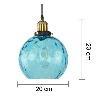 Ny Amerikansk Industriel Loft Vintage Vedhæng Lys Sort Hvid Strygejern Edison Glas Retro Loft Vintage Vedhæng Lys Lampe