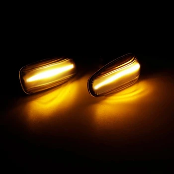 2stk Bil LED sidemarkeringslygter blinklys Lys Side Repeater Lampe, Indikator for Mercedes W638 W210 601/602 til Volkswagen