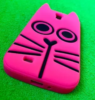 Silikone taske til Samsung Galaxy S4 i9500 pink kat