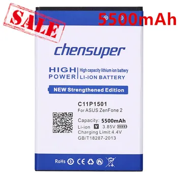 Chensuper 5500mAh C11P1501 Batteri til ASUS ZenFone 2 Laser Selfie ZE601KL ZE550KL ZD551K
