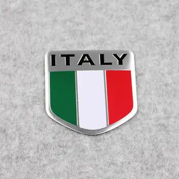Nye Auto Legeret Metal 3D Logo Badge Racing Sports Flag Til ITALIEN Mærkat Decals italienske C1U1