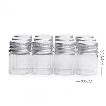Fremme Nye Ankomst 5 ml Glas Hætteglas, Protable Mini Glas Flasker Med Aluminium Cap Kvinder Kosmetiske Max F2017790