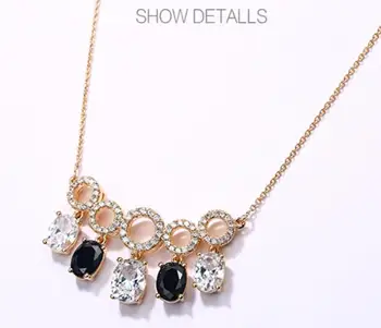 Smykker farvet perle, Japansk og koreansk sexet kravebenet Halskæde