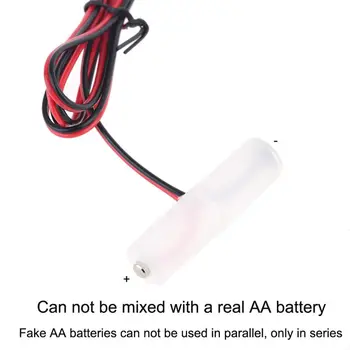 LR6 AA-Batteri Eliminator 300cm USB Power Supply Kabel stedet for 1-4stk AA batterier til Radio El-Toy Ur LED Strip