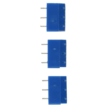 60Pcs 3P 5,08 mm Pitch 3Pin printmontage Skrue Terminal Blok Socket Strips til Arduino-Blå