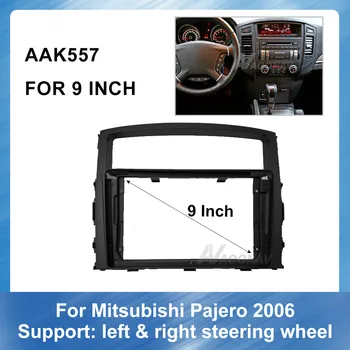 9 Tommer bil radio dashboard Til Mitsubishi Pajero 2006 Venstre og Højre Peptid-Pakke stereo panel montering bil DVD-panel frame