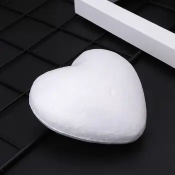 Modellering Hjertet Bærer Hvid Polystyren Skum Bolde Styrofoam Håndværk For DIY-Julegaver Bryllup Part Forsyninger Dekoration