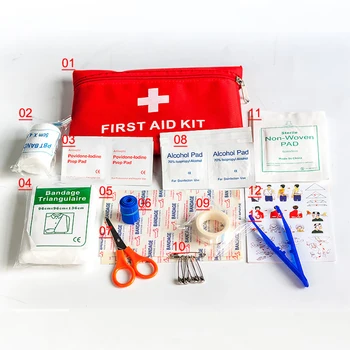 13 emner/39pcs Vandtæt Mini Udendørs Rejse Bilen, førstehjælp kit Hjem Lille Medicinsk Max Nødsituation Survival kit Husstand