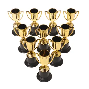10stk Golden Kopper Trophy-Sport Vinder Pædagogiske Rekvisitter Børn Belønning Præmier Legetøj