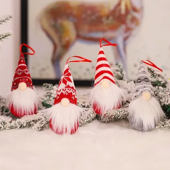 Juleudsmykning Træ-Hængende Vedhæng Jule bolden hat ansigtsløse baby Santa Julepynt Til Home Party Nye År