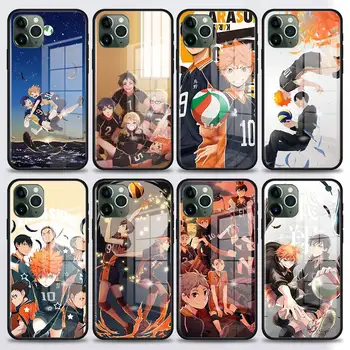 Anime Haikyuu Hærdet Glas Telefonens Cover til iPhone 12 Mini Pro Max 7 8 SE(2020) 11 Pro Max X XS Antal XR Tilfælde Shell