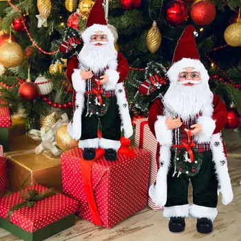 Ny Jule Dekorationer Til Hjemmet Jul Dukker juletræspynt Elk Santa Snemanden Til det Nye År Indretning 30/45cm