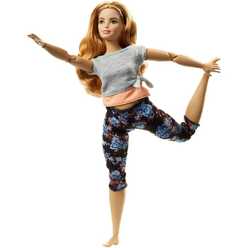 Barbie Fælles Bevægelse Dukke Gymnastik Yoga Danser fodboldspiller Barbie Dukke Børn Pædagogisk Legetøj Pige Gave FTG84