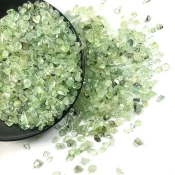 100g 8-12mm Engros prehnite Oprindelige Lys Grøn Drue Krystal Sten Grus Home Decor Mineraler Have Urtepotte Prøve