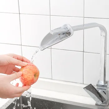 1 STK Høj Kvalitet Plastic Faucet Extender Børn at Vaske hænder Badeværelse Forsyninger vandbesparende Køkken Armatur, Tilbehør, 3 Farver