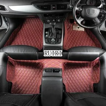 Godt! Custom særlige gulvmåtter for højrestyrede Nissan GT-R 2 døre R35 2017-2008 vandtæt tæpper til GTR,Gratis fragt