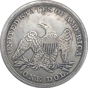 1851 Siddende Liberty Dollar MØNTER KOPI