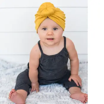 Cute Baby Nyfødt Pige Spædbarn Barn Sløjfeknude Beanie Søde Hat Hospital Comfy Cap