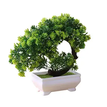 Kunstig Plante Kunstig Blomst Home Decor Bonsai-Træ Pot Plante Falske Blomst Potteplanter Ornament Til Hjemme-Personersværelse Med Udsigt Til Haven Dekoration