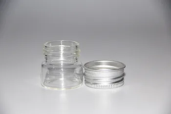 5pcs 30*30 mm 25 ml Transparent Glas, Flasker, Krukker Spice Mad Candy Jar Hætteglas Terrarium med Skrue Aluminium Låg Håndværk Bryllup Indretning