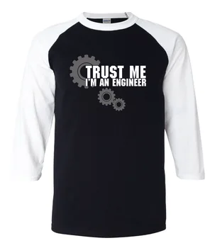 For Voksne jeg er En Ingeniør - jeg er Altid det Rigtige Breve Udskrive sjovt 3/4 ærme t-shirts til mænd 2019 sommeren bomuld raglan t-shirts