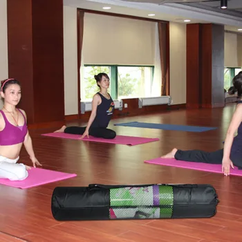 2021 NYE Bærbare Yoga Taske Pilates Mat Mesh Sag Bag Oxford Motion Træning Transportøren 67cm