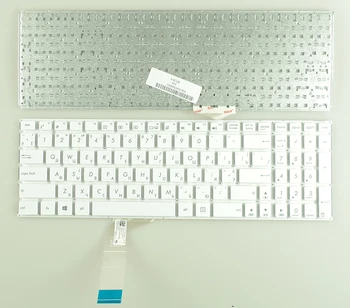 SSEA NYE russiske Tastatur RUC for ASUS X556 X556U X556UA X556UB X556UF X556UJ X556UQ X556UR X556UV hvid Gratis Fragt