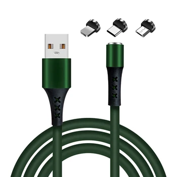 2020 USB-Flydende silikone Magnetiske mobiltelefon oplader kabel til iphone og Android-Type-C Hurtig opladning kabel-1m 2m