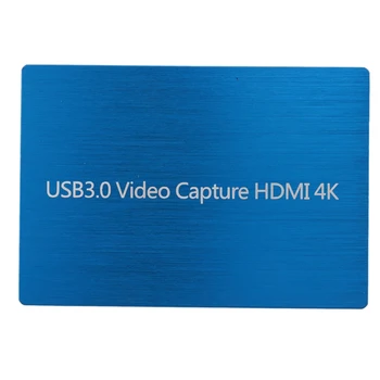 4K HDMI Til USB 3.0 1080P Video Capture-Kort Dongle til OBS Spil Live Streaming Plug and Play Uden Driver Software
