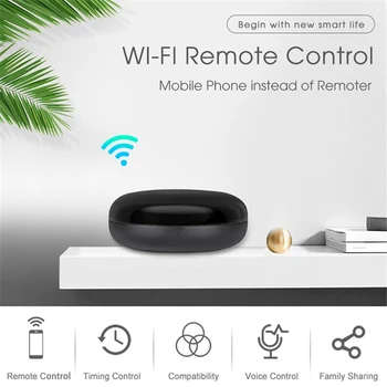 IR-Fjernbetjening Smart Home WiFi Fjernbetjening Egnet til Alexa, Google Assistent Én for Alle Kontrol til IOS Android