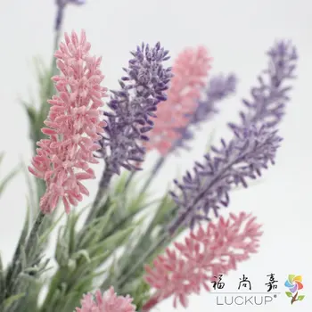 1 STK Smuk Høj Kvalitet Kunstige Lavendel Silke Blomster 4 Farver til Rådighed F493