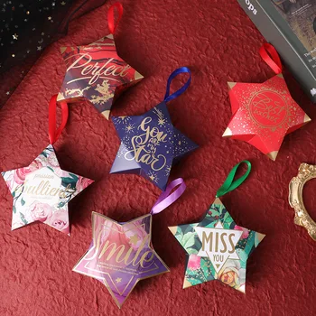 Nye Kreative Bryllup Bærbare INS Stjernede Candy Box stjernehimmel gaveæske Med Souvenir-Christmas Party Favors Dekoration af Forbrugsstoffer