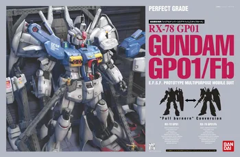 BANDAI GUNDAM PG 1/60 RX-78 GP01Fb Gundam model kids samlet Robot Anime handling figur legetøj