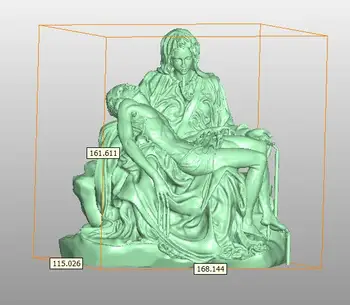 3D-model for cnc-eller 3D-printere i STL fil format La Pieta 46MB