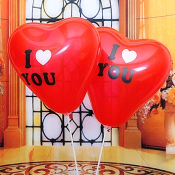 10stk Nye Romantiske Kærlighed Hjerte Form Latex Party Balloner Baby Shower Dekorationer Legetøj