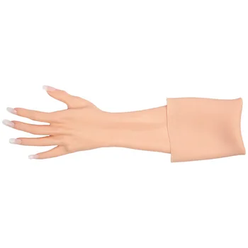 Silikone Kvindelig Hånd Modle Handsker Ærme Meget Simuleret Hud Kunstige Arme Dække Ar Transvestit Ar-skjule.