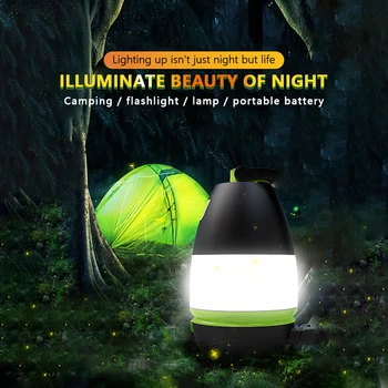5W 3IN1Table Lampe LED-Telt Camping Lampe Lampe Camping Lampe Vandtæt IPX45 USB Nødsituation Lampe Opladning Natten Lys