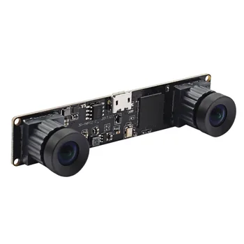 960P Synkronisering Vidvinkel USB-kamera modul 180 graders fiskeøje dobbelt linse OV9750 CMOS-USB2.0 OTG Webcam med 1 m kabel