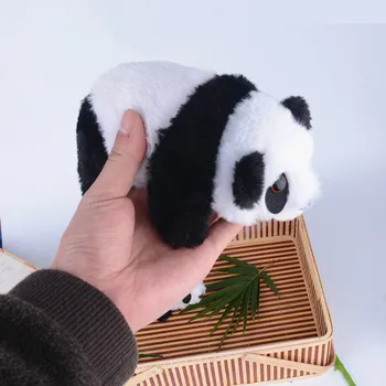 El-panda-plys legetøj søde piger at gå udstoppede dyr stemme trøstende dukke toy børn Ledsage Sovende gave boligindretning