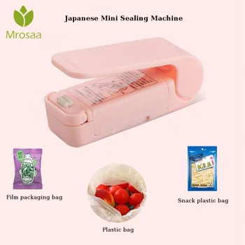 Bærbare Varme Sealer Plast Pakke opbevaringspose Mini Forsegling Maskine skal du Trykke på og Sæler for Mad, Snack Køkken Tilbehør