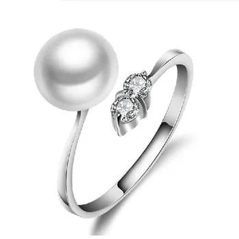 2020 Naturlige Perle Ring Mode Smykker Naturlige Ferskvands Perle for Kvinder
