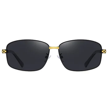 2020 ny torv polariserede solbriller mænd UV400 sort mørk grøn linse metal mode retro skygge solbriller til mænd oculos