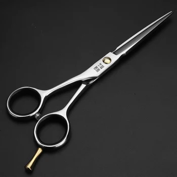 6 tommer 9cr13 barbershop professionel hår klipning saks til frisør-japansk stål skære saks makas salon tilbehør