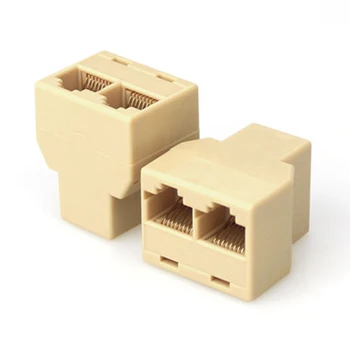 10stk/masse LAN Ethernet-Splitter Stik RJ45 CAT 5 6 Adapter PC
