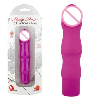 G-punkt Dildo Vibrator 10 Kraftfulde Vibration Mønstre Skeden Massager Wand Voksen Sex Legetøj Til Kvinder Silicone Klitoris Stimulator