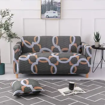 Geometriske Sofa Dække Elastisk Stretch Slipcovers til stuen Lænestol Slipcover Strække Hjørne Sofa Sofa Dækning