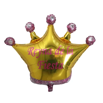 70*70cm Crown Folie Helium-Balloner spanske Globos Prinsesse, Prins Part Ballon Rey De La Fiesta Fødselsdag Dekoration Bold