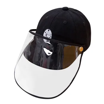 JAYCOSIN Mode Anti-Fog Spyt Anti-spyttende Beskyttende Hat Støvtæt Cover Kids Drenge Piger Flytbare Toppede Cap, Hat C24
