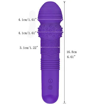 Elektriske Vibratorer G-spot og Klitoris Massager Stimulation Kvindelige 7 Speed Vibrerende Spyd Vibratorer Sex Legetøj til Kvinder, A228