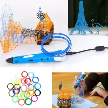 10 Farver 3D-Print Pen Endeløse Sæt 1.75 mm ABS Filament Høj Præcision Diameter for 3D-Printer, der Leverer Materialer